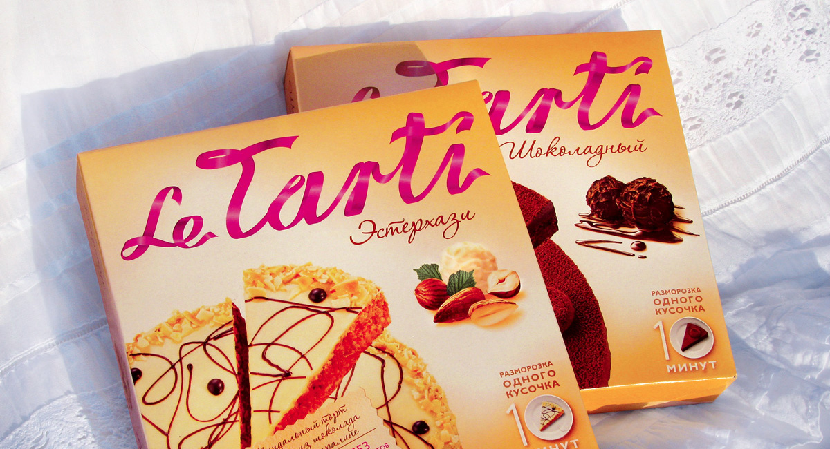 Дизайн логотипа тортов Le Tarti