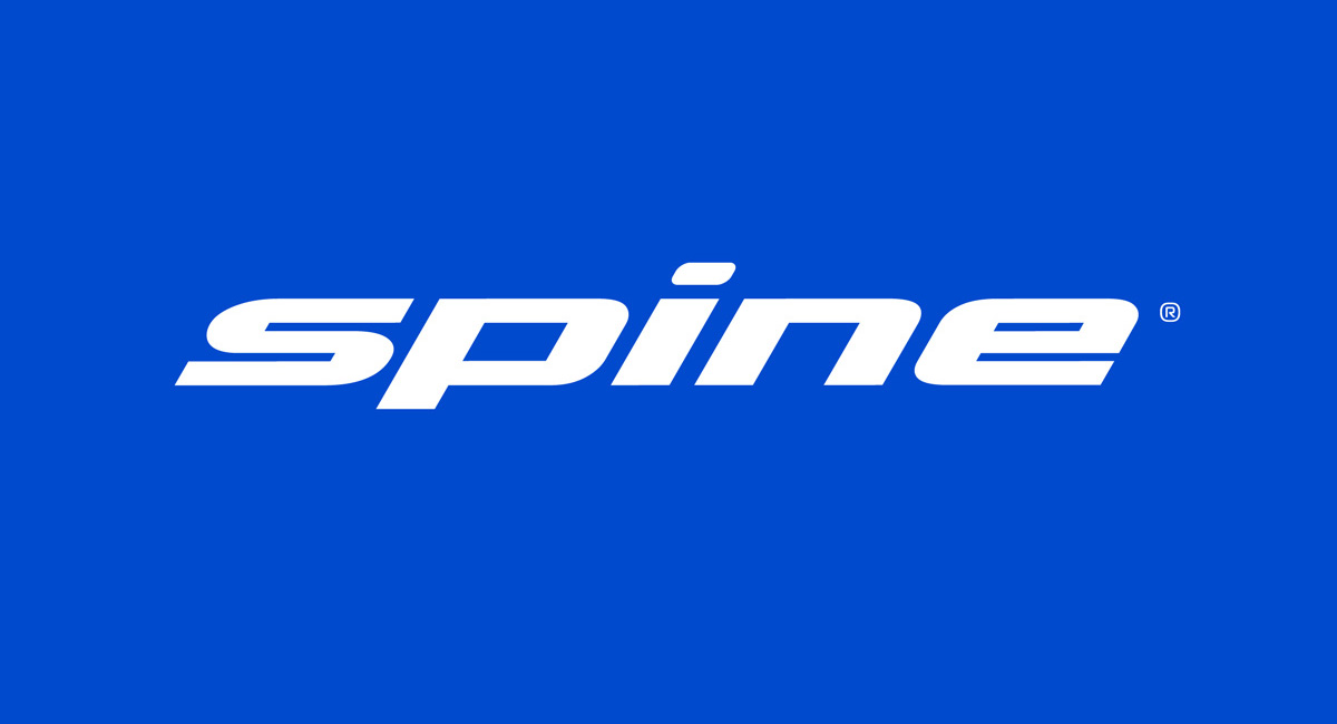Логотип бренда спортивных товаров Spine